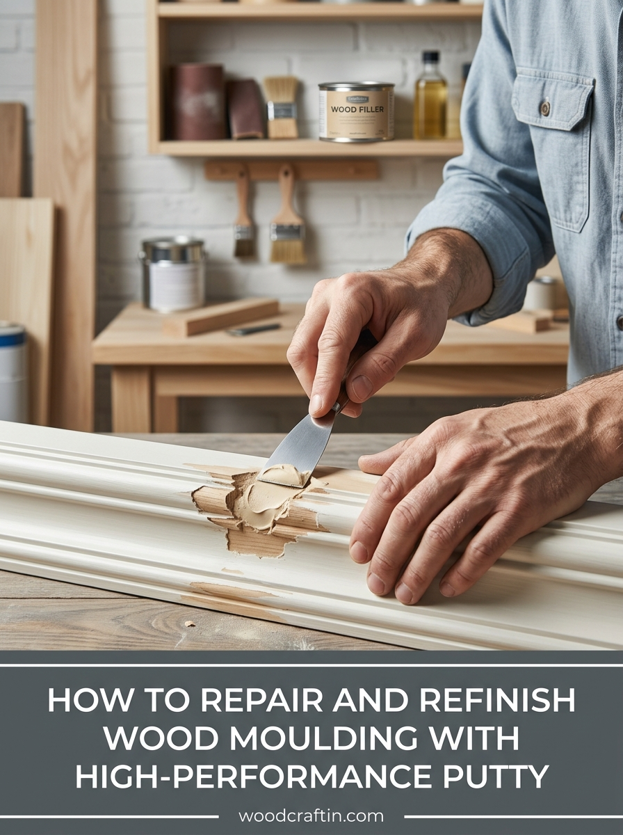 How to Repair and Refinish Wood Moulding with High-Performance Putty