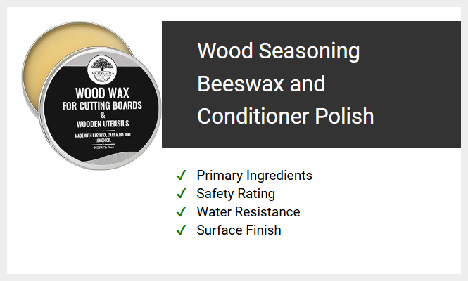Wood Seasoning Beeswax and Conditioner Polish