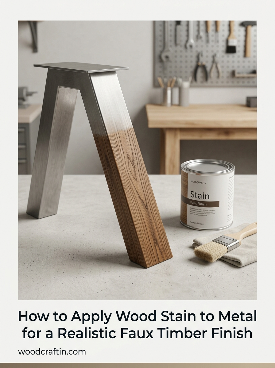 How to Apply Wood Stain to Metal for a Realistic Faux Timber Finish