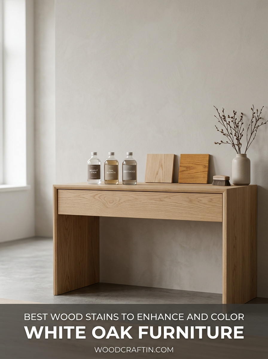 Best Wood Stains to Enhance and Color White Oak Furniture