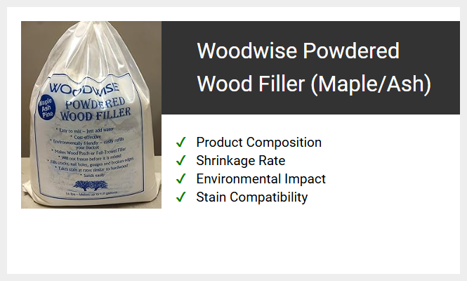 Woodwise Powdered Wood Filler (Maple/Ash)