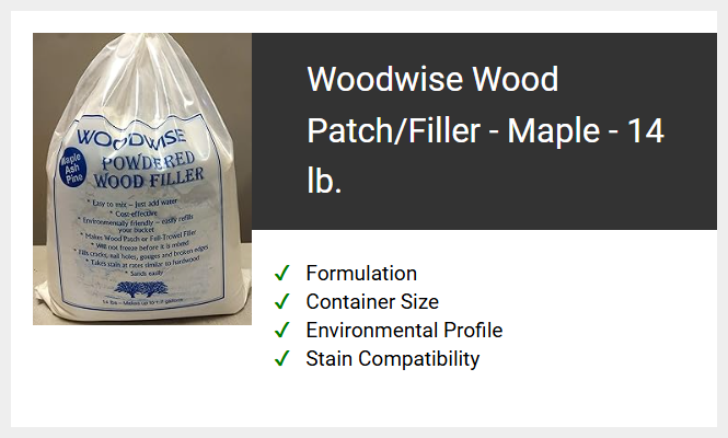 Woodwise Wood Patch/Filler - Maple - 14 lb.