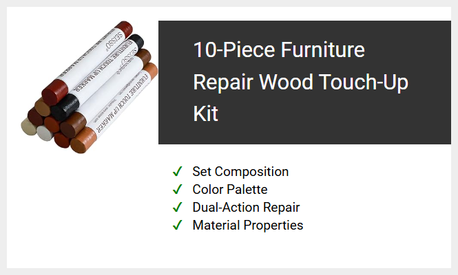 10-Piece Furniture Repair Wood Touch-Up Kit