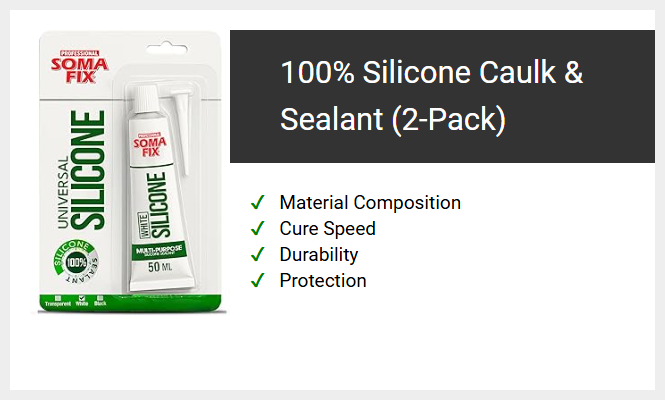100% Silicone Caulk & Sealant (2-Pack)