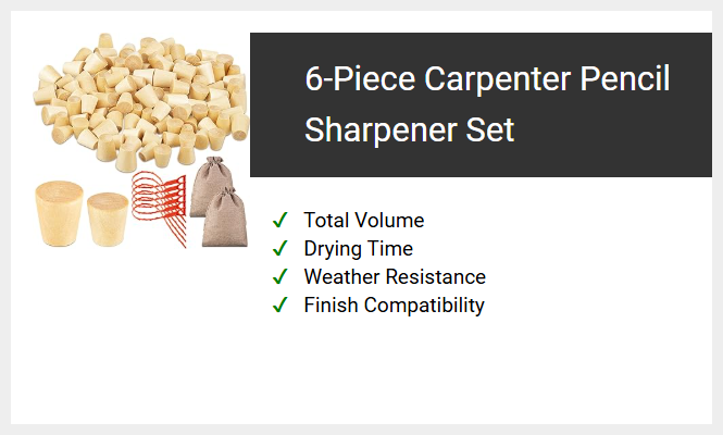 6-Piece Carpenter Pencil Sharpener Set