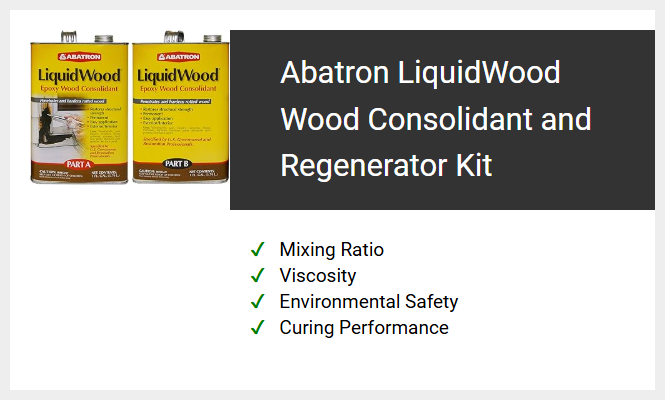 Abatron LiquidWood Wood Consolidant and Regenerator Kit