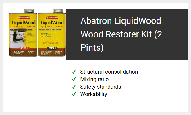 Abatron LiquidWood Wood Restorer Kit (2 Pints)
