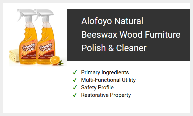 Alofoyo Natural Beeswax Wood Furniture Polish & Cleaner