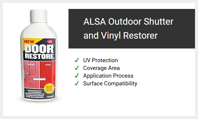 ALSA Outdoor Shutter and Vinyl Restorer