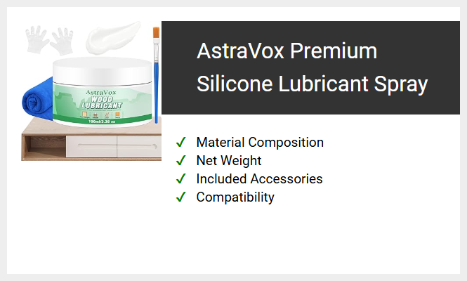 AstraVox Premium Silicone Lubricant Spray
