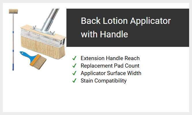 Back Lotion Applicator with Handle