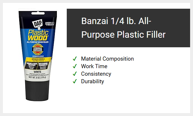 Banzai 1/4 lb. All-Purpose Plastic Filler