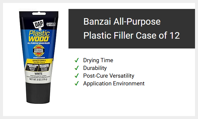 Banzai All-Purpose Plastic Filler Case of 12