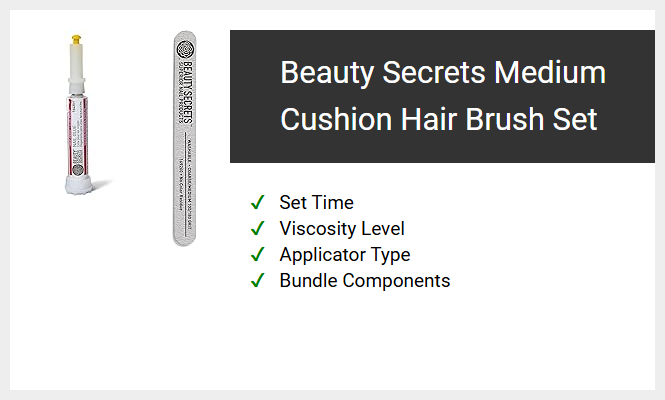 Beauty Secrets Medium Cushion Hair Brush Set