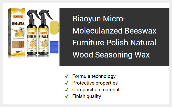 Biaoyun Micro-Molecularized Beeswax Furniture Polish Natural Wood Seasoning Wax