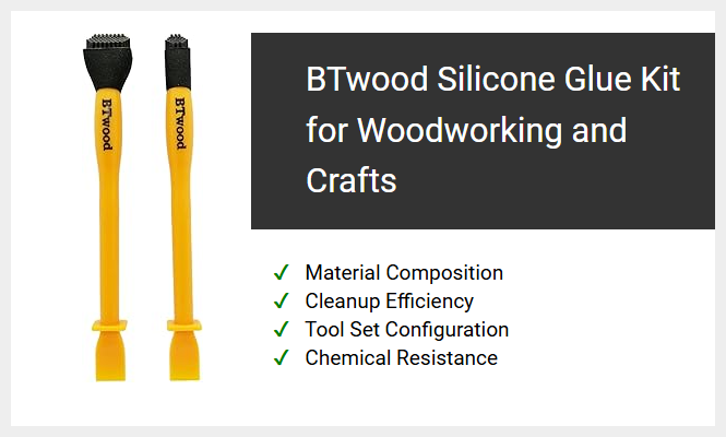BTwood Silicone Glue Kit for Woodworking and Crafts