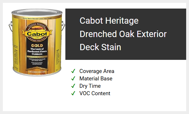 Cabot Heritage Drenched Oak Exterior Deck Stain