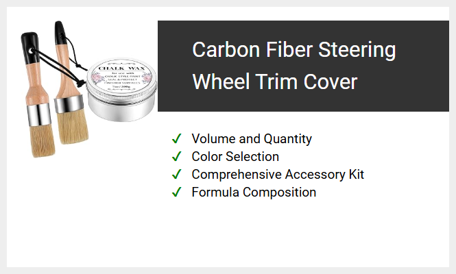 Carbon Fiber Steering Wheel Trim Cover