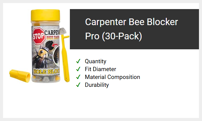 Carpenter Bee Blocker Pro (30-Pack)