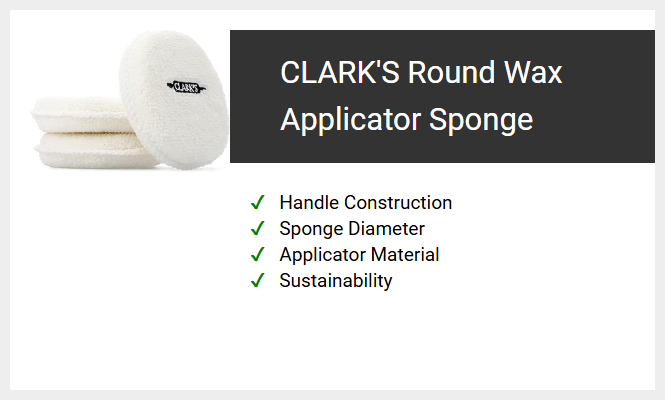 CLARK'S Round Wax Applicator Sponge