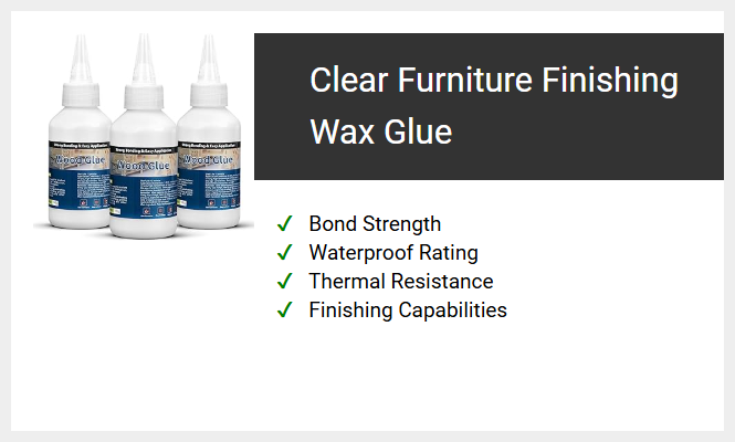 Clear Furniture Finishing Wax Glue