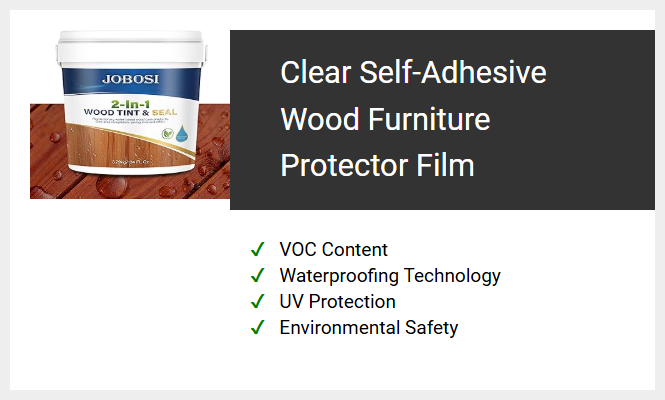 Clear Self-Adhesive Wood Furniture Protector Film