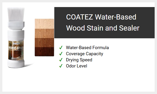 COATEZ Water-Based Wood Stain and Sealer