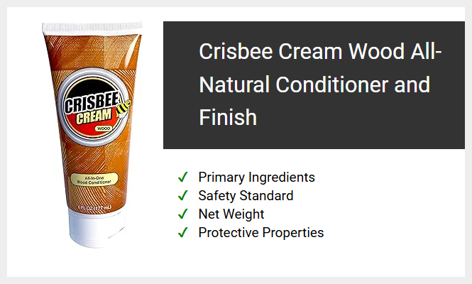 Crisbee Cream Wood All-Natural Conditioner and Finish