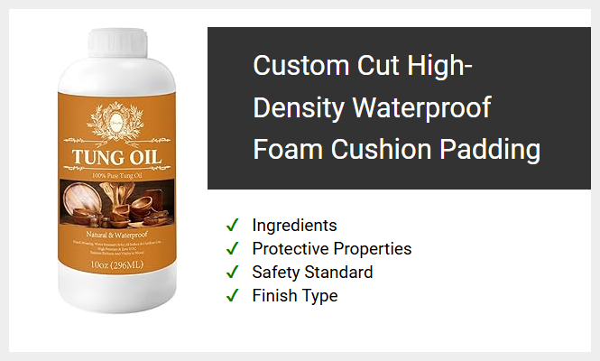 Custom Cut High-Density Waterproof Foam Cushion Padding