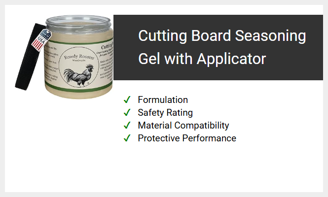 Cutting Board Seasoning Gel with Applicator