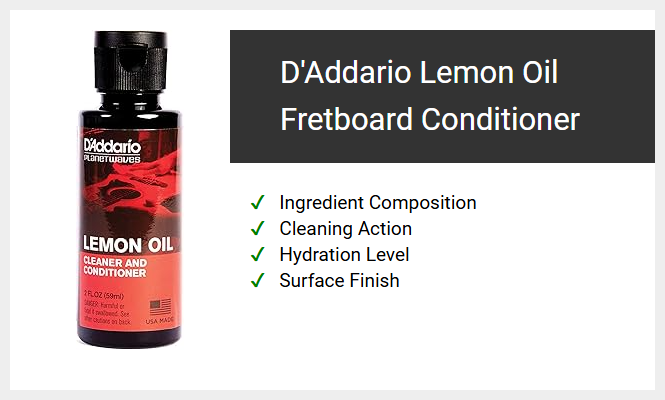 D'Addario Lemon Oil Fretboard Conditioner