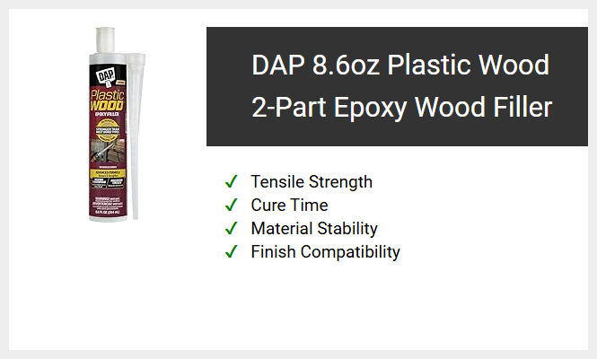 DAP 8.6oz Plastic Wood 2-Part Epoxy Wood Filler