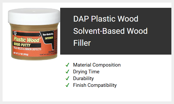 DAP Plastic Wood Solvent-Based Wood Filler