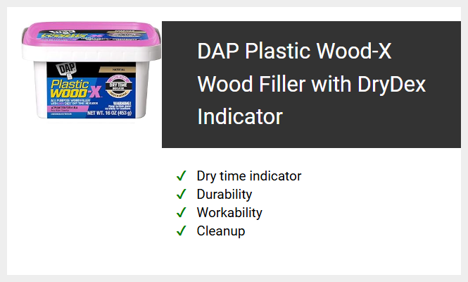 DAP Plastic Wood-X Wood Filler with DryDex Indicator