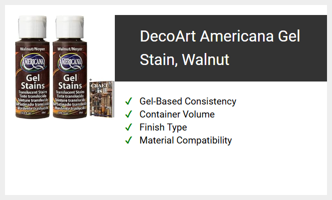 DecoArt Americana Gel Stain, Walnut