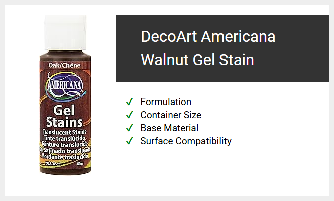 DecoArt Americana Walnut Gel Stain