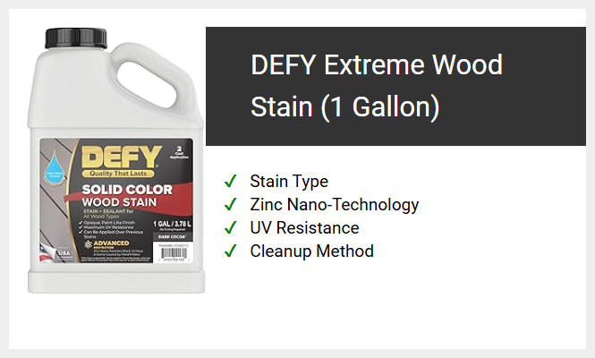 DEFY Extreme Wood Stain (1 Gallon)