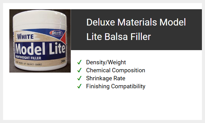 Deluxe Materials Model Lite Balsa Filler