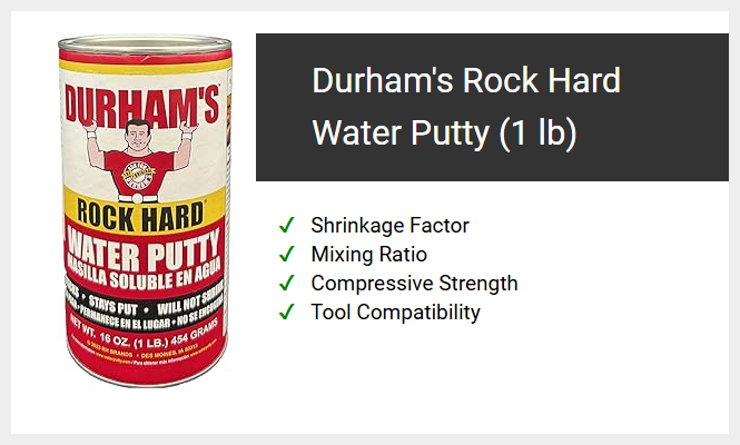 Durham's Rock Hard Water Putty (1 lb)