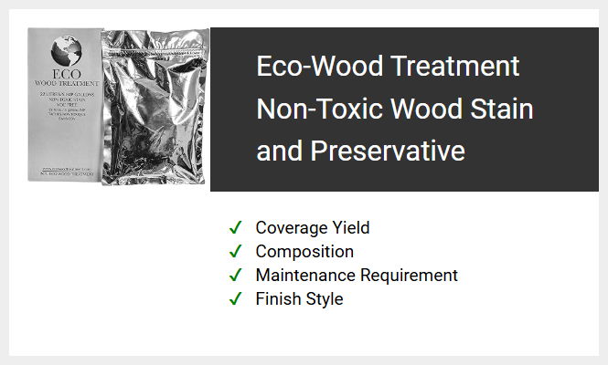 Eco-Wood Treatment Non-Toxic Wood Stain and Preservative