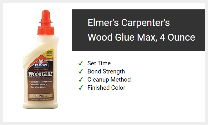 Elmer's Carpenter's Wood Glue Max, 4 Ounce
