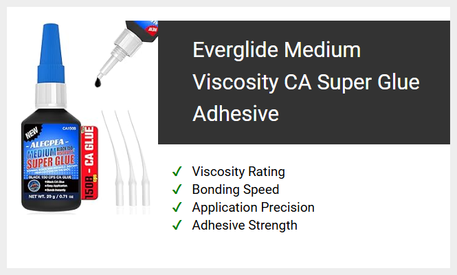 Everglide Medium Viscosity CA Super Glue Adhesive