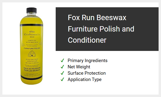 Fox Run Beeswax Furniture Polish and Conditioner