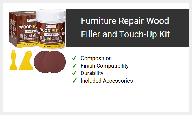 Furniture Repair Wood Filler and Touch-Up Kit