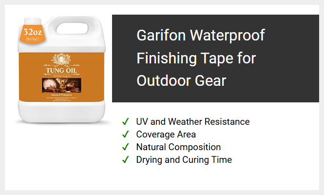 Garifon Waterproof Finishing Tape for Outdoor Gear