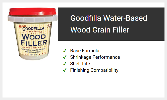 Goodfilla Water-Based Wood Grain Filler