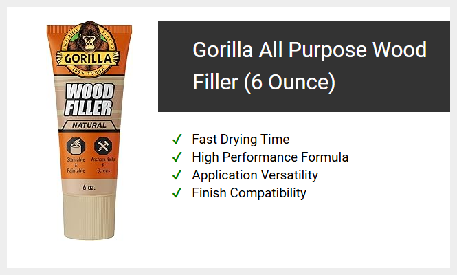 Gorilla All Purpose Wood Filler (6 Ounce)