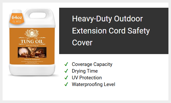 Heavy-Duty Outdoor Extension Cord Safety Cover