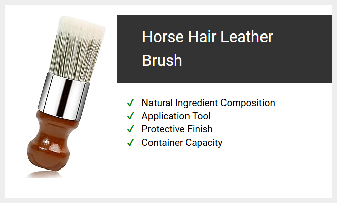 Horse Hair Leather Brush