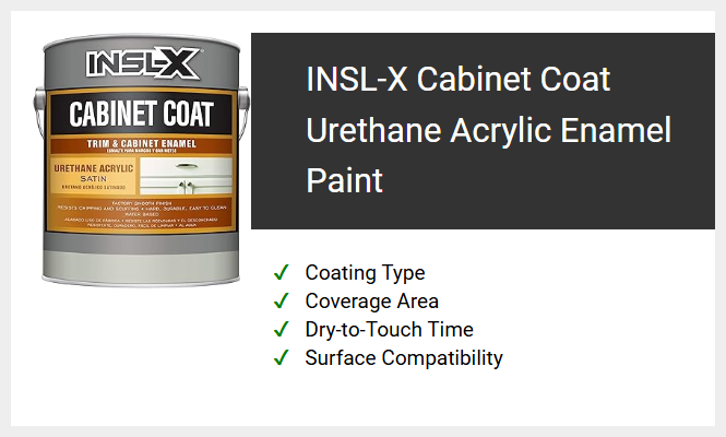 INSL-X Cabinet Coat Urethane Acrylic Enamel Paint